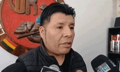 El ejecutivo de la Central Obrera Regional (COR) de El Alto, Marcelo Mayta