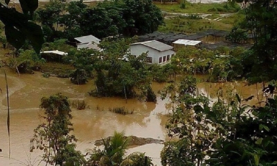 Así quedaron las casa en Tipuani/Foto. RRSS
