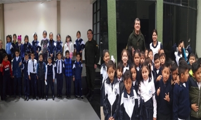Estudiantes de las unidades educativas Ferroviaria y Bolivia visitaron la FELCC de Yacuiba