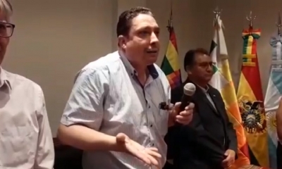 El ministro de Justicia, Héctor Arce, estuvo en Argentina para defender el Código del Sistema Penal