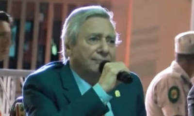 Percy Fernández, alcalde de Santa Cruz /Foto. Captura de pantalla 