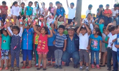 Con el Apoyo del Ejecutivo Regional, niños reciben Kits de Higiene