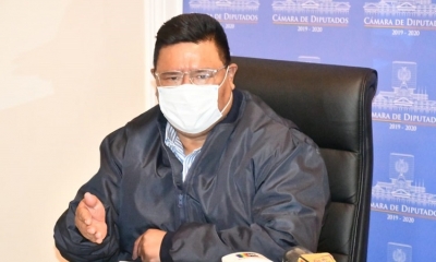El presidente de la Cámara de Diputados, Sergio Choque