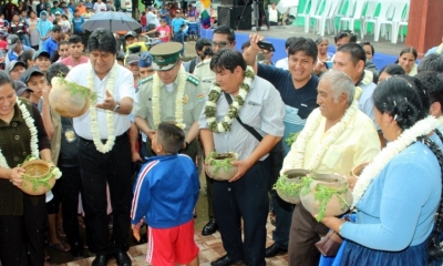 Así fue la entrega del módulo policial/Foto. ABI