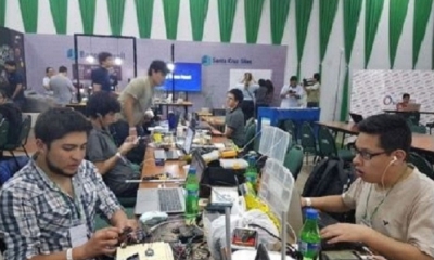 La primera versión de esta maratón tecnológica se realizó el año pasado en la UPSA. Foto: EL DEBER