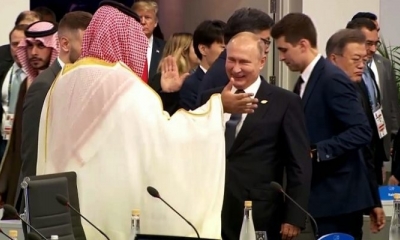 el presidente ruso Vladimir Putin, y El príncipe heredero de Arabia Saudita, Mohamed bin Salman