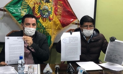 El director del Instituto Nacional de Reforma Agraria (INRA), Alejandro Machicao