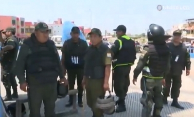 Los enfrentamientos  se alargaron por varias horas/Foto. RRSS
