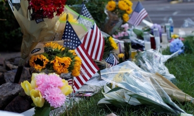 Un memorial para John McCain en Phoenix, Arizona