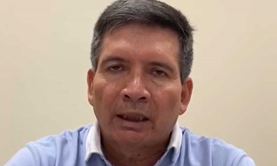 Secretario ejecutivo de la Central Obrera Departamental (COD) de Santa Cruz, Rolando Borda. Foto: YouTube