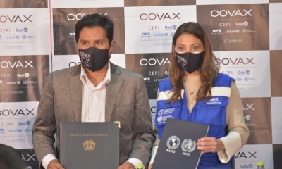 Alma Morales, destacó los esfuerzos del Gobierno y del mecanismo COVAX