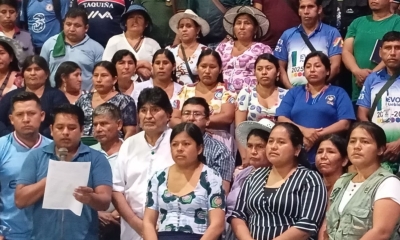 Evo Morales agradeció la unidad firme de dirigentes y bases de las organizaciones cocaleras
