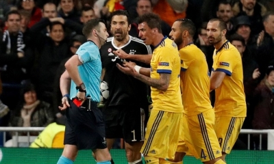 Momento del partido jugado entre el Real Madrid y Juventus de Turín en el estadio Santiago Bernabéu. Foto: RT
