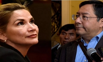  Jeanine Añez y Luis Arce