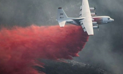 Hércules C-130 de una empresa canadiense, que llegará la próxima semana para poder aplacar los incendios forestales