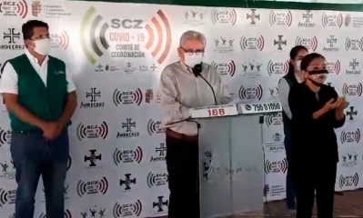 Costas reapareció luego de dar negativo a Covid. Foto: captura de pantalla.