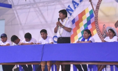 Evo Morales en Cochabamba/Foto. ABI