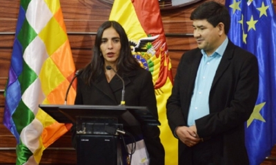 Gabriela Montaño  y Milton Barón/Foto. RRSS