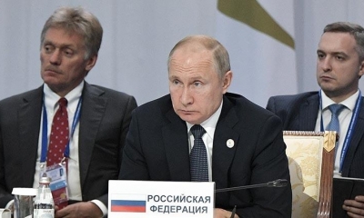 El presidente Vladimir Putin durante una reunión. | EFE