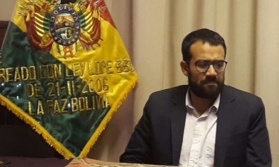 El Director del INE, Santiago Farjat. Foto: ABI