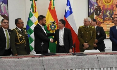 Autoridades bolivianas y chilenas firman acuerdos para frenar ilícitos