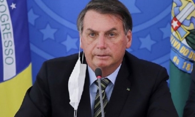 Jair Bolsonaro criticó las medidas de aislamiento social. | Fuente: AFP