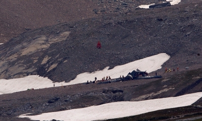 El sitio del accidente de un avión Ju-52/Foto. RRSS