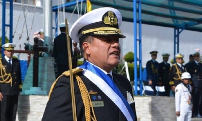 El almirante de la Armada Flavio Arce San Martín.