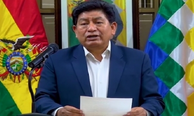 El ministro de Obras Públicas, Edgar Montaño