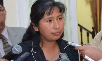 La presidenta de la Asamblea Legislativa Plurinacional (ALP), Eva Copa