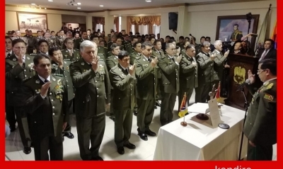 Posesión del Estado Mayor Policial, directores nacionales y comandantes departamentales