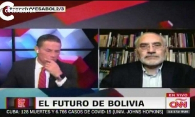 El excandidato presidencial por Comunidad Ciudadana (CC), Carlos Mesa, en CNN en español