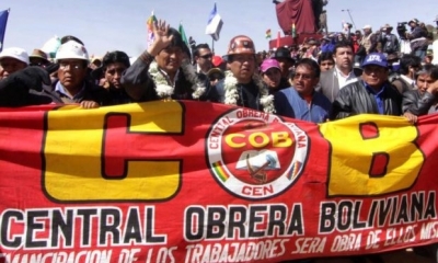1° de Mayo en Bolivia: Morales y COB encabezaron marcha en Oruro