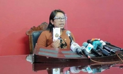 Diputada del MAS, Gladys Quispe.