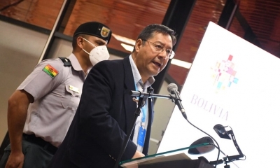 El presidente del Estado Plurinacional de Bolivia, Luis Arce