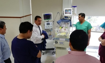 La pequeña María Gloria, la niña que nació con el corazón fuera de la caja toráxica