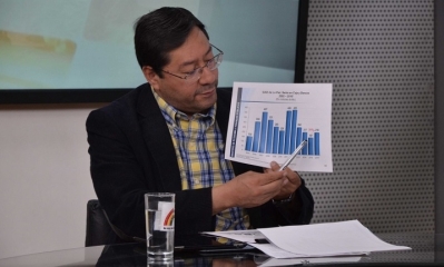El ministro de Economía, Luis Arce
