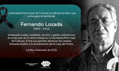 El gestor cultural Fernando Lozada