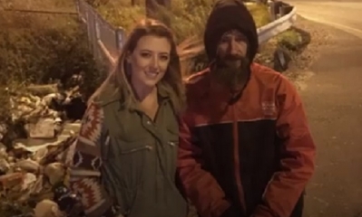 Johnny Bobbitt y  Kate McClure inventaron una historia que llegó al publicó de EE.UU/Foto. RRSS