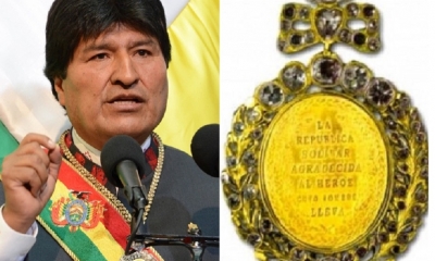 No sería la misma medalla de Simón Bolívar/Foto. Kandire