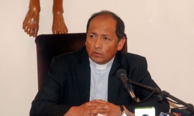 El presidente de la Conferencia Episcopal Boliviana (CEB), Ricardo Centellas