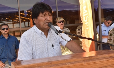 El presidente Evo Morales