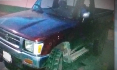 La vagoneta fue recuperada/Foto. RRSS