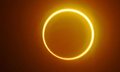 Esta imagen fue capturada desde la isla de Balut, provincia de Saraggani en la isla sureña de Mindanao el 26 de diciembre de 2019 | Fuente: Getty
