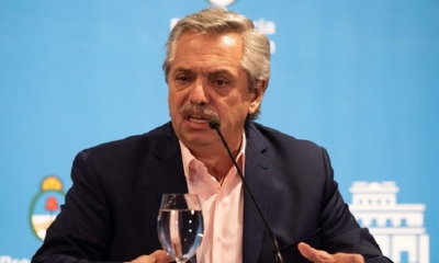El presidente de Argentina, Alberto Fernández.