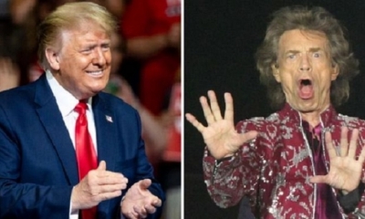 Los Rolling Stones amenazaron el domingo al presidente de Estados Unidos, Donald Trump