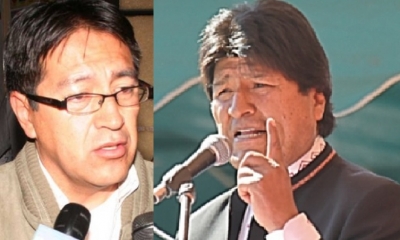 Gonzálo Barrientos y Evo Morales/Foto. Kandire