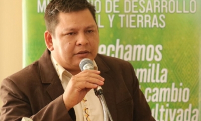 Pedro Damián Dorado, viceministro de Desarrollo Rural/Foto. RRSS