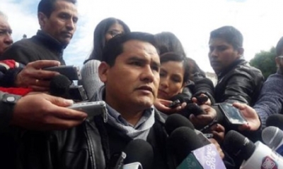 Jacinto Herrera, ejecutivo de la Confederación Sindical Única de Trabajadores Campesinos de Bolivia/Foto. RRSS