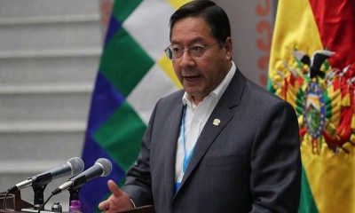 El presidente Luis Arce